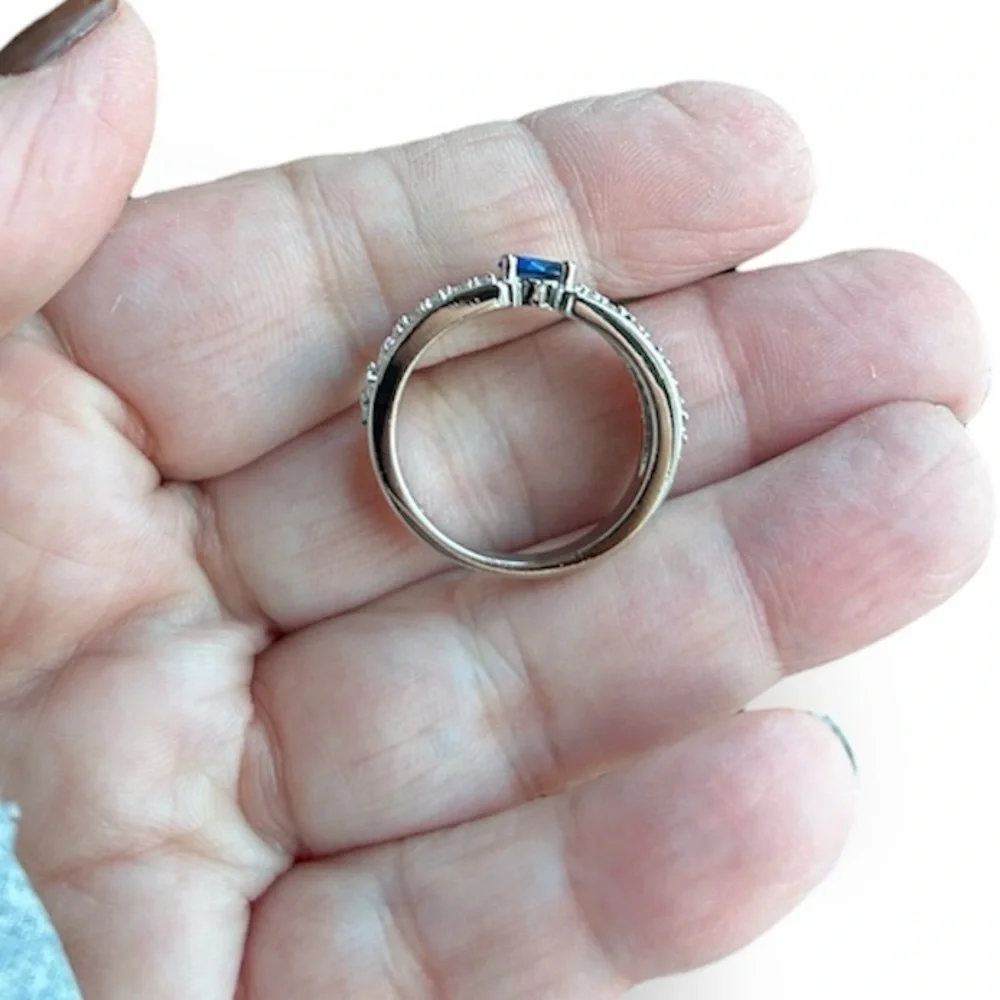 New Sapphire and Diamond Ring